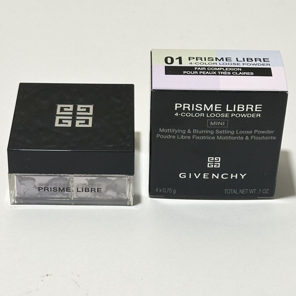 Givenchy Prisme Libre 4 Color Loose Powder 01 MOUSSELINE PASTEL Mini 4x.75g .1oz